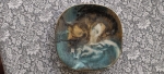 Assiette décorative Hans Erni &quot;deux chevaux&quot;